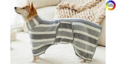 Absorberende badekåbe-håndklæde til kæledyr