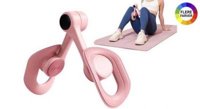 Lårtræner med bækkenbunds-fitness-tracker - hjemmetræningsenhed til muskeltoning af hele kroppen