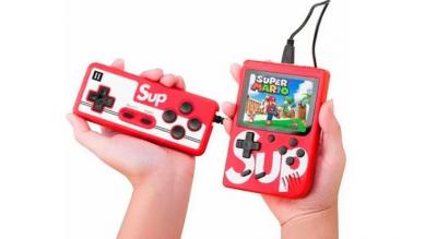 Retro håndholdt spillekonsol - med 400 klassiske spil
