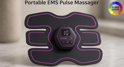 Bærbar EMS-pulsmassager - kompakt, genopladelig skønheds- og fitnessenhed