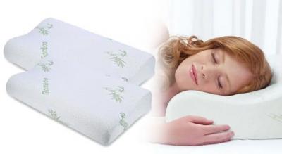 Memory foam pude i bambusfiber, der giver ergonomisk støtte til nakke og skuldre og former sig efter din sovestilling.
