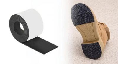 Slidstærk skridsikker såltape. Gå mere lydløst og sikkert, og bevar dine favoritsko i næsten ny stand.