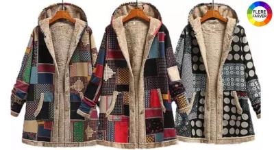 Kreativ fleecejakke med hætte - varm og blød