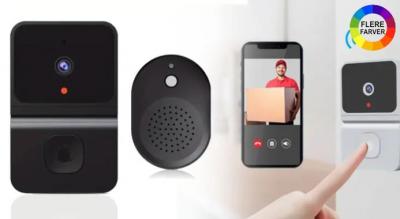 Trådløs WiFi-dørklokke med videokamera, natvision, Ultra HD, vidvinkel og lydfunktion