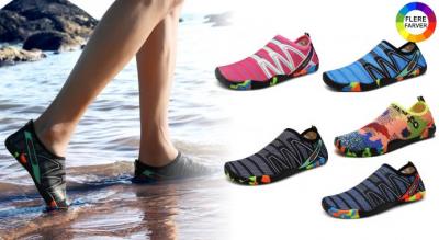 Åndbare og skridsikre badesko i behageligt design - perfekt til vandsport!