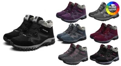 Sneklædte ankelstøvler i ruskind