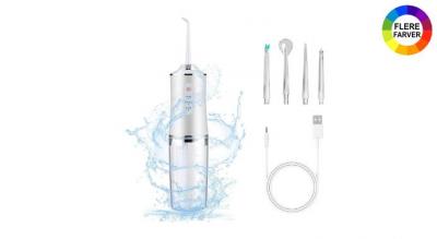 Få følelsen af en professionel rengøring derhjemme - forebyg dårlig ånde og tandkødsproblemer med en trådløs og effektiv mundskyller