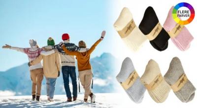 3-pak uldstrømper i varm lammeuld - en klar favorit for mange!