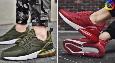 Nike-inspirerede unisex åndbare mesh-sneakers - fås i 12 størrelser og 7 farver