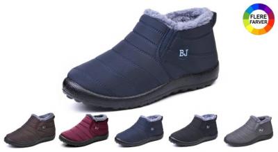 Behagelige vandtætte vinterstøvler med foring og skridsikre gummisåler