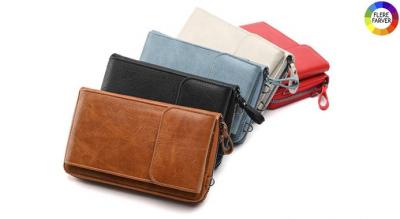 Mobiltaske med rem og lynlåsrum