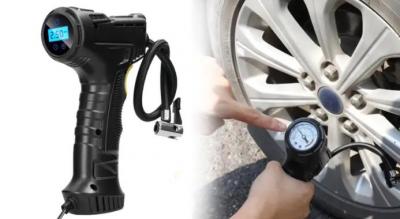 Kraftfuld luftpumpe, perfekt til oppumpning af bildæk, motorcykler, cykeldæk, luftmadrasser, bolde og meget mere