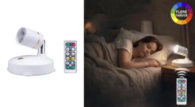 Trådløs og batteridrevet LED-spot, der giver perfekt skabs- og accentbelysning uden ledninger