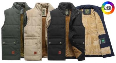 Varm og vindtæt fleecevest til mænd