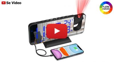 Projektionsvækkeur med digital radio