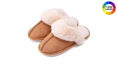 Luksuriøse og ultra-bløde hjemmesko med varm plys-foring