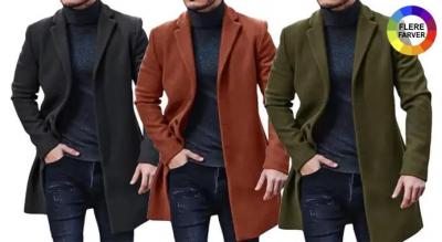 Hold dig stilfuldt varm på koldere dage med denne mellemlange, enkeltradede frakke. En perfekt kombination af elegance og funktionalitet.