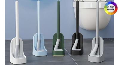 Sjov silikone toiletbørste i golfkølle-design - langt skaft, 5 farver