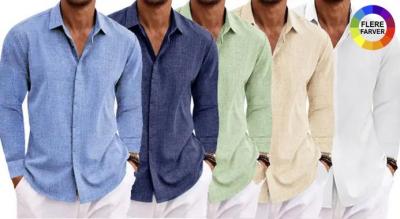 Luftig og langærmet hørskjorte med en uovertruffen åndbarhed og en let fornemmelse. Perfekt til både varme sommerdage og aftener.