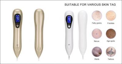 Bærbar behandlingspen til fjernelse af hudmærker hjemme - Fjern hudmærker, vorter og pigmentpletter hjemme med bærbar behandlingspen med 9 niveauer, LED lys og USB opladning. Nem og præcis behandling. Værdi kr. 709,-