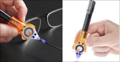 Reparationspen til plast, metal og træ med UV hærdning - Smart reparationspen med UV lys til plast, metal og træ. Hurtig hærdning og stærk lim til små reparationer hjemme. Inkl. levering. Værdi kr. 229,-