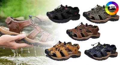 Ergonomiske læder mande sandaler