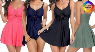 Tankini-badedragtsæt med snøre