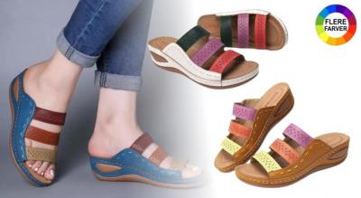 Komfortable farverige sandaler - et frisk pust til garderoben