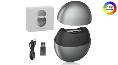 Elektrisk negleklipper med LED-lys og opbevaring