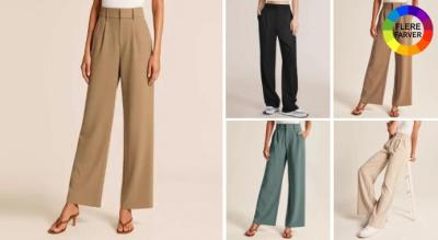 Høj talje, vide ben og bløde som en drøm - vores elegante bukser giver dig en flatterende silhuet og total bevægelsesfrihed