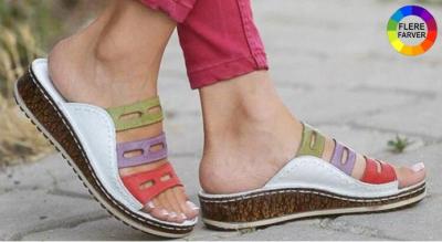 Komfortable farverige sandaler - et frisk pust til garderoben