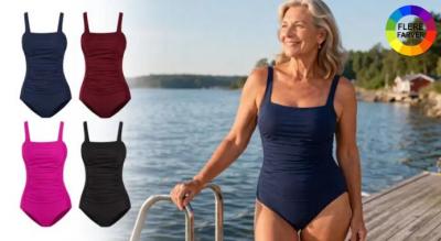 Formende badedragt med god pasform, der holder maven inde og fremhæver taljen