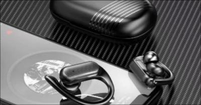 Trådløse høretelefoner med støjreduktion til sport - Nyd frihed med trådløse høretelefoner med støjreduktion, stabil Bluetooth og sikker pasform perfekt til træning og hverdag. Værdi kr. 459,-