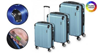 3-delt kuffertsæt - let, sikkert og klar til enhver rejse