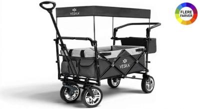 Foldbar trækvogn - praktisk, kompakt og klar til alle udflugter
