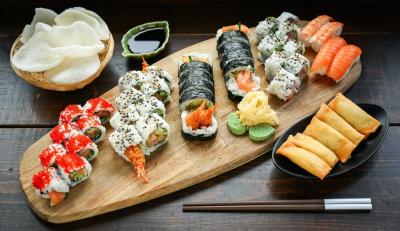 Sushi i Hellerup - Menuer m. 46/62 stk.