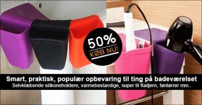 Silikoneholdere til badeværelset