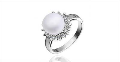 Ring med ferskvandsperle