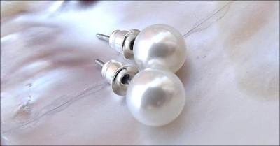 Elegante perleøreringe