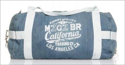 Sportstaske i slidstærkt denim 