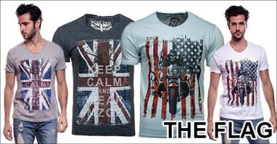 Herre t-shirt med motiv