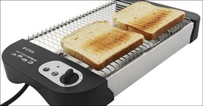 Brødrister med flad risteplade