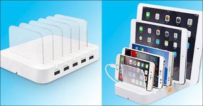 Ladestation med plads til 5 enheder