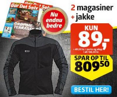 Softshell jakke + 2 magasiner