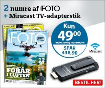 Miracast TV adapter stik +  2 magasiner
