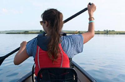 Leje af 3 mands kano