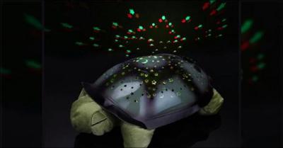 Skildpadde natlampe med musik