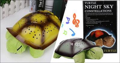 Skildpadde natlampe med musik