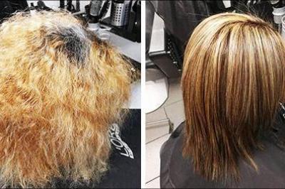 Dameklip og keratinbehandling af håret