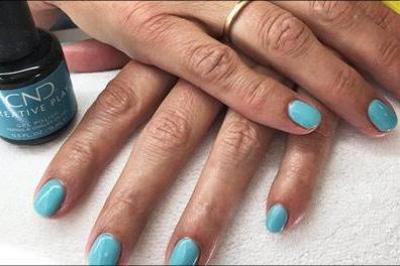 Shellac med fransk kant